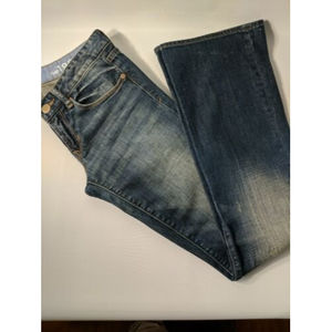 Gap 1969 Boot Cut Jeans "Sexy Boot" Leg 26/2r Long Dark Wash Mid Rise 34" Inseam